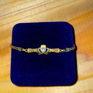10 karat gold woman’s Claddagh bracelet